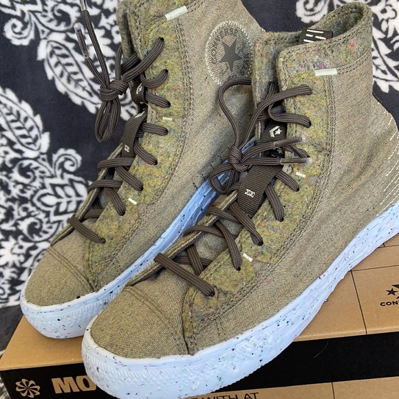 Converse Chuck Taylor All Star Crater Hi Yellow/Carbon Jasper MEN`S - Picture 9 of 16